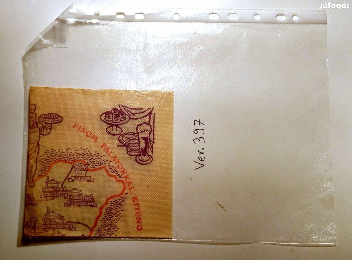 Szalvéta Ver.397 papír retró