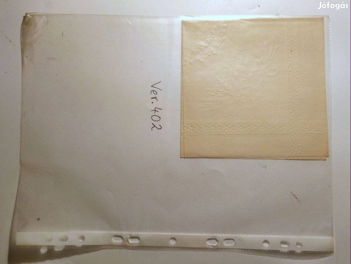 Szalvéta Ver.402 papír retró