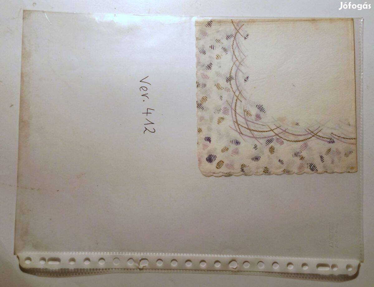 Szalvéta Ver.412 papír retró