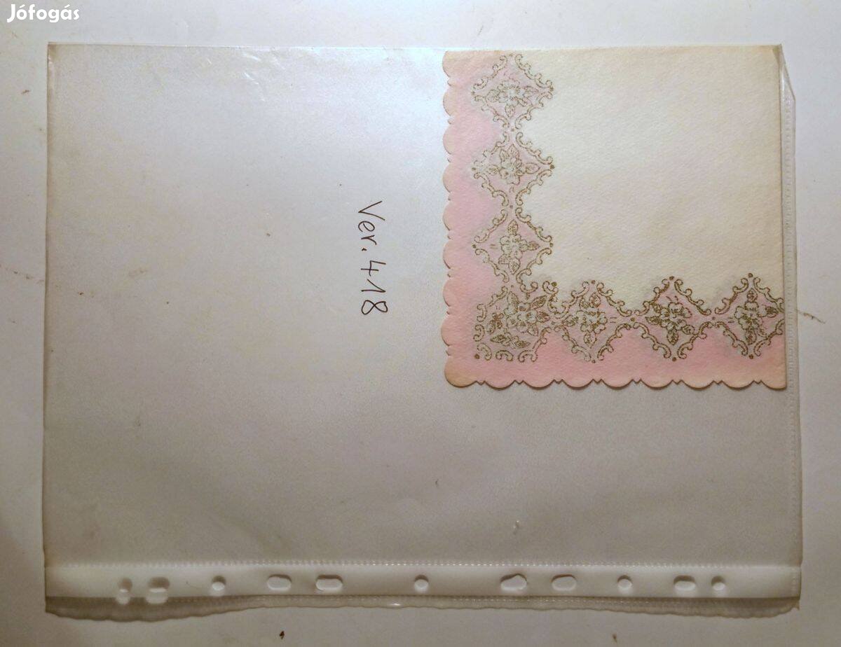 Szalvéta Ver.418 papír retró