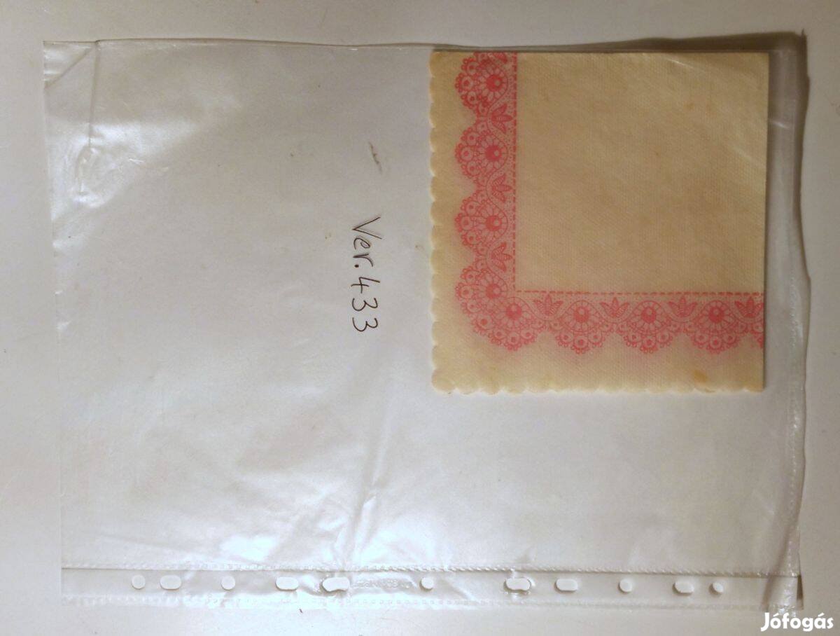 Szalvéta Ver.433 papír retró