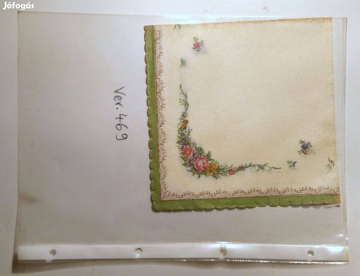 Szalvéta Ver.469 papír retró