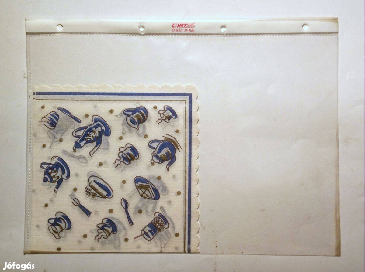 Szalvéta Ver.46 papír retró