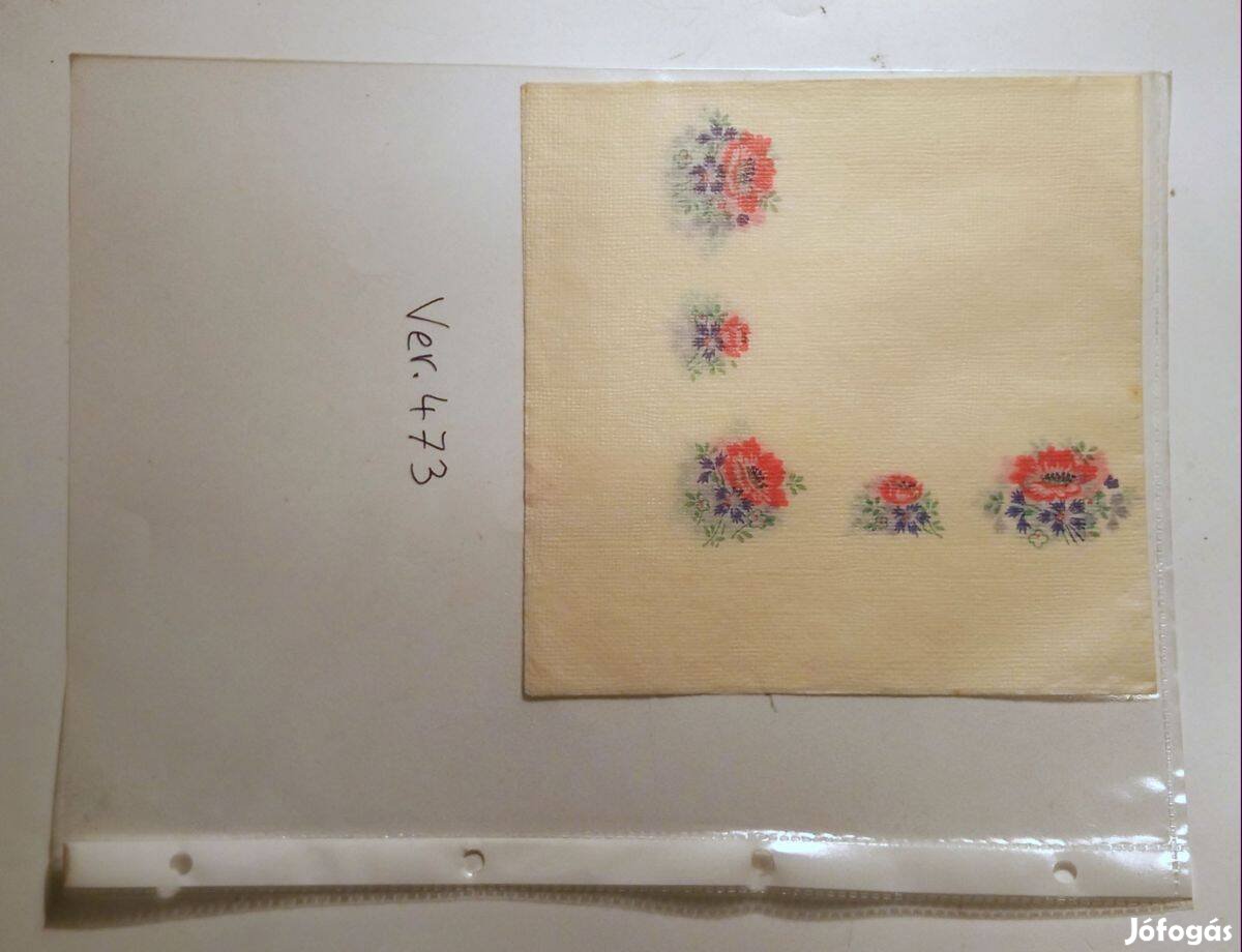 Szalvéta Ver.473 papír retró