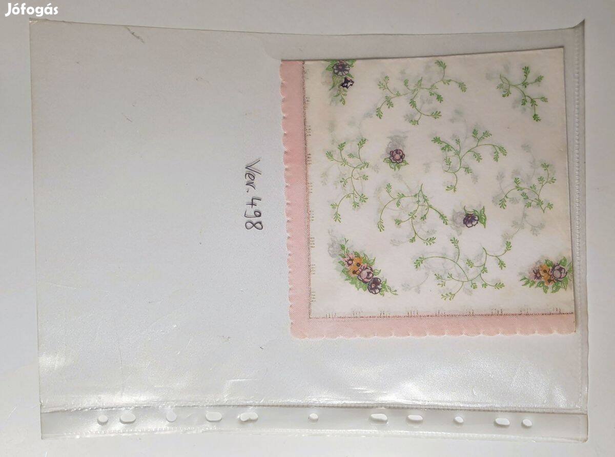 Szalvéta Ver.498 papír retró