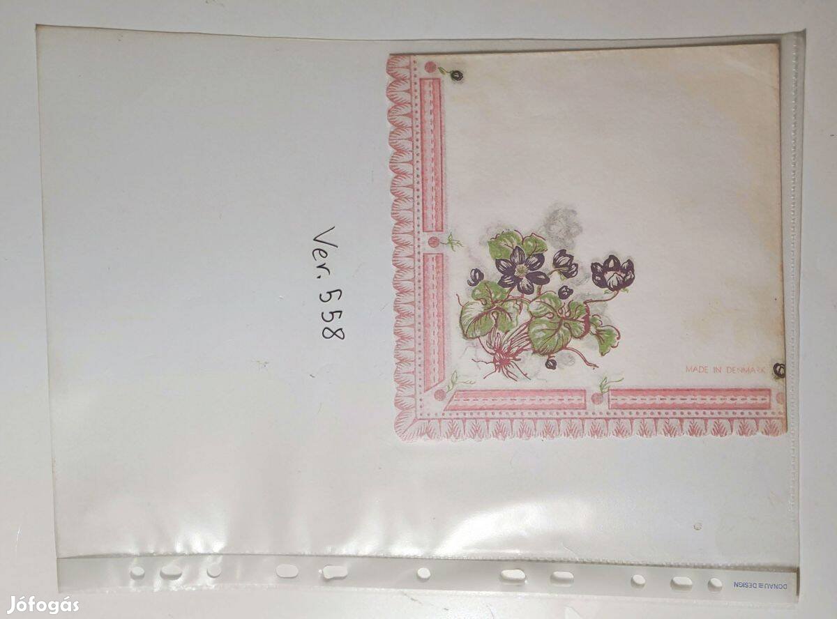 Szalvéta Ver.558 papír retró