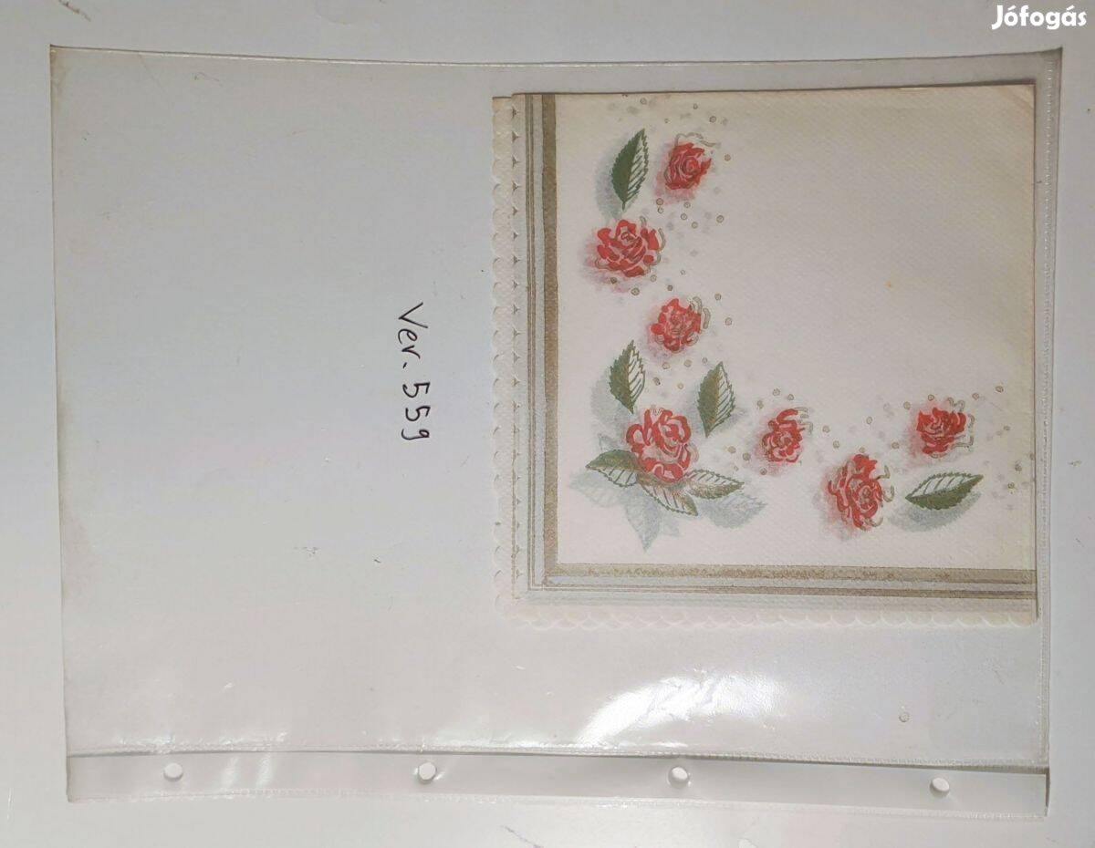 Szalvéta Ver.559 papír retró
