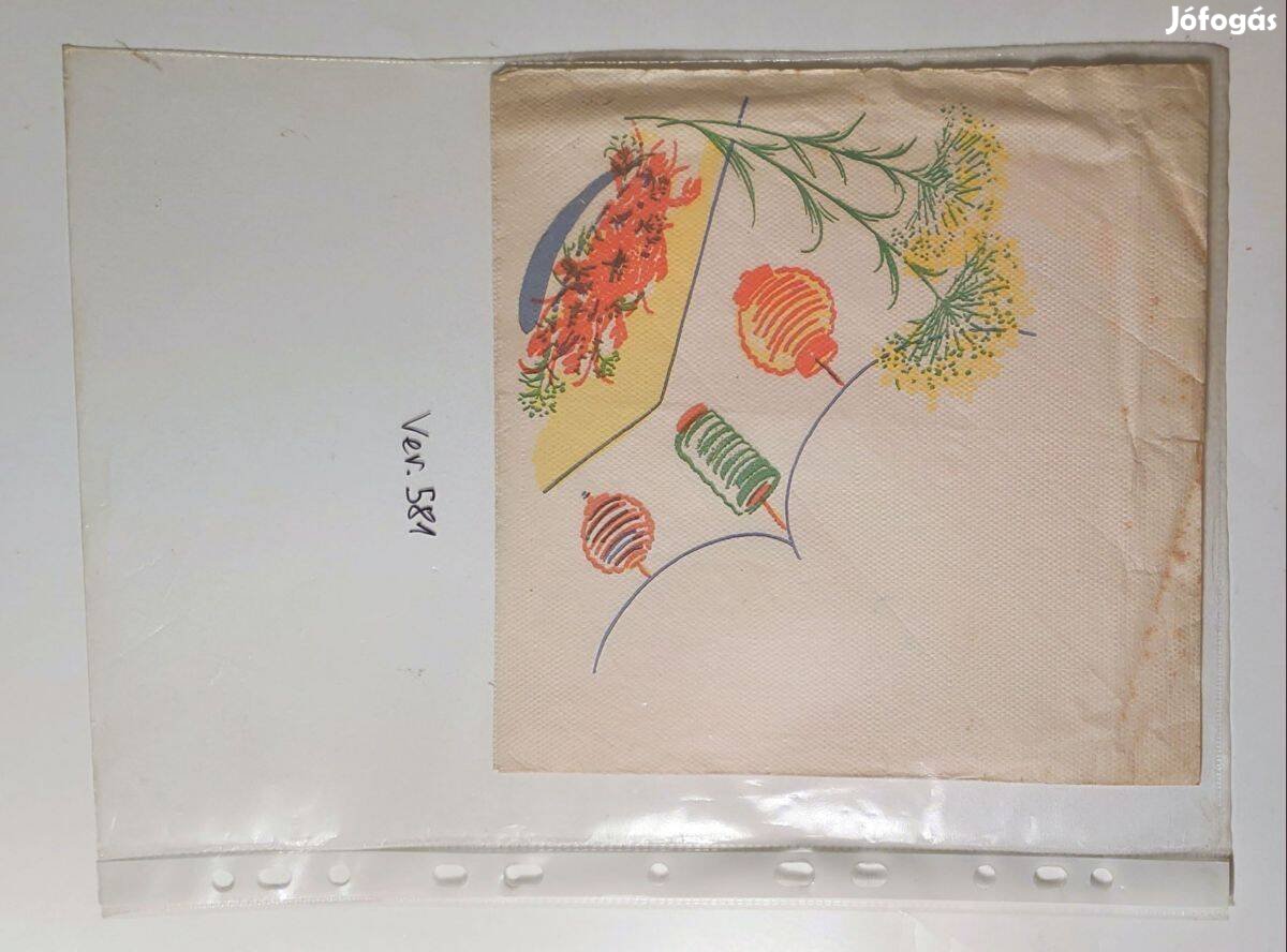 Szalvéta Ver.581 papír retró