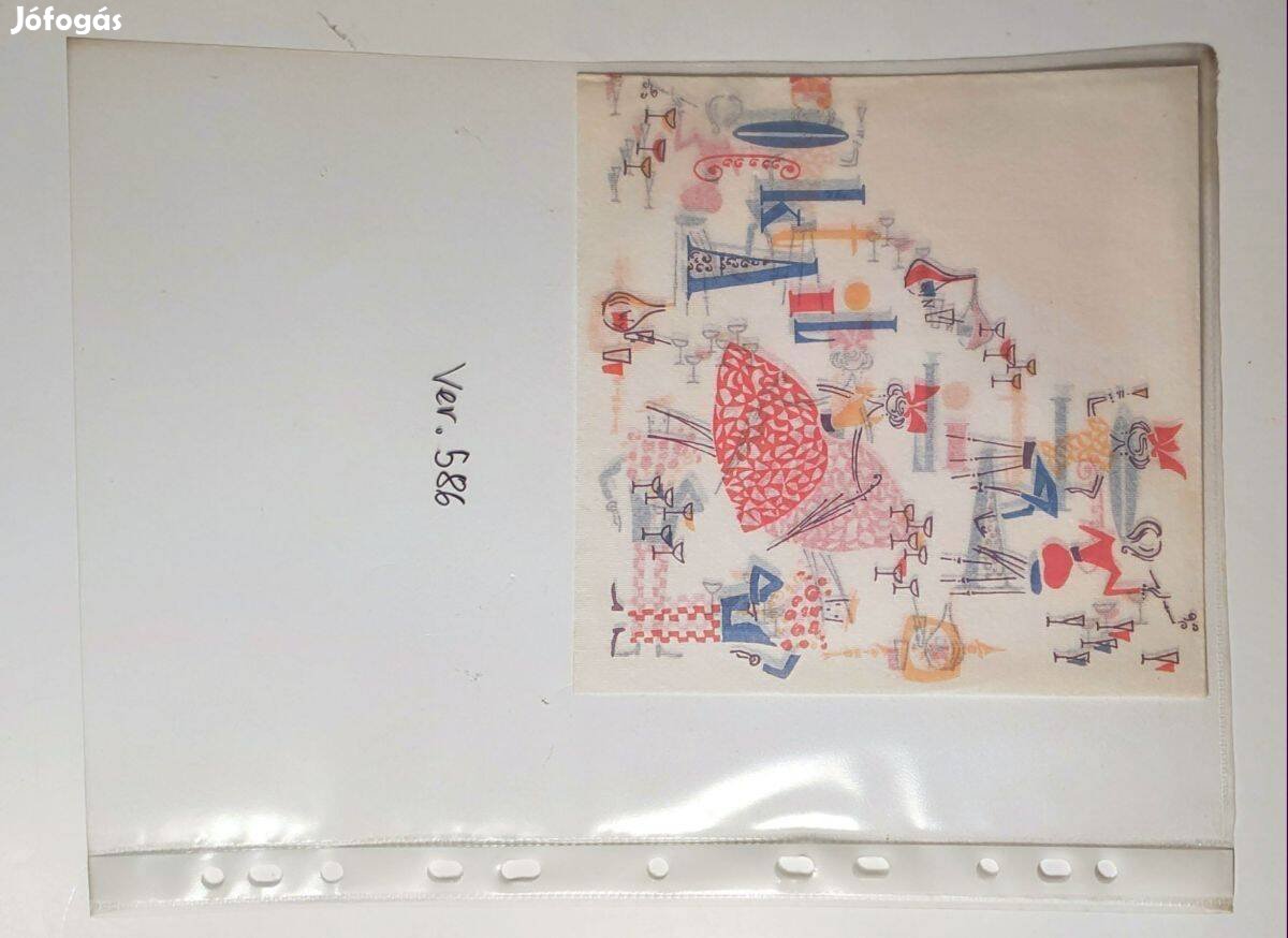 Szalvéta Ver.586 papír retró