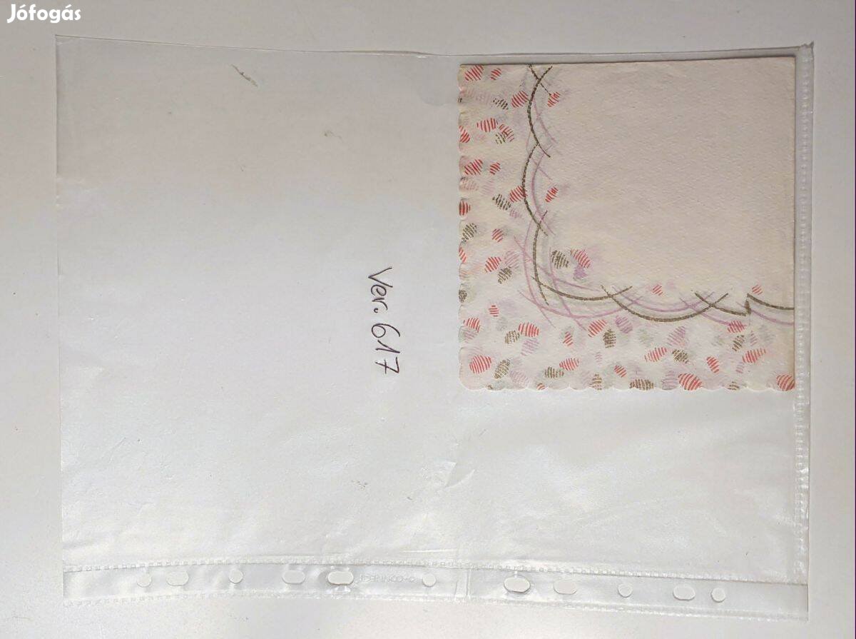 Szalvéta Ver.617 papír retró