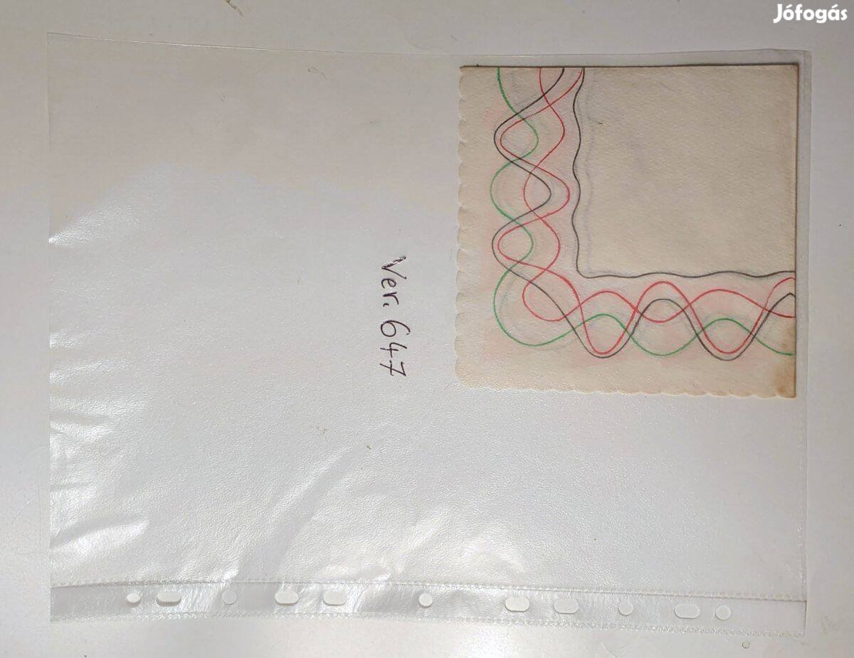 Szalvéta Ver.647 papír retró