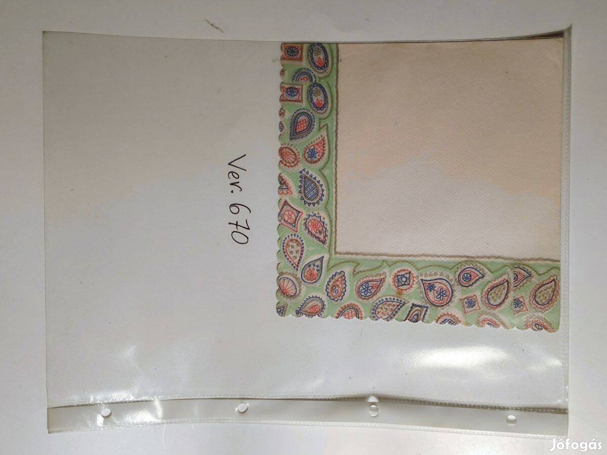 Szalvéta Ver.670 papír retró