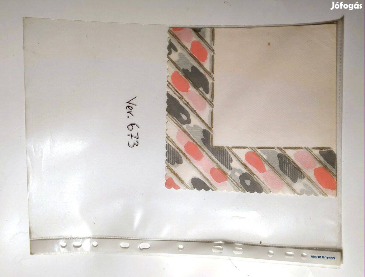 Szalvéta Ver.673 papír retró