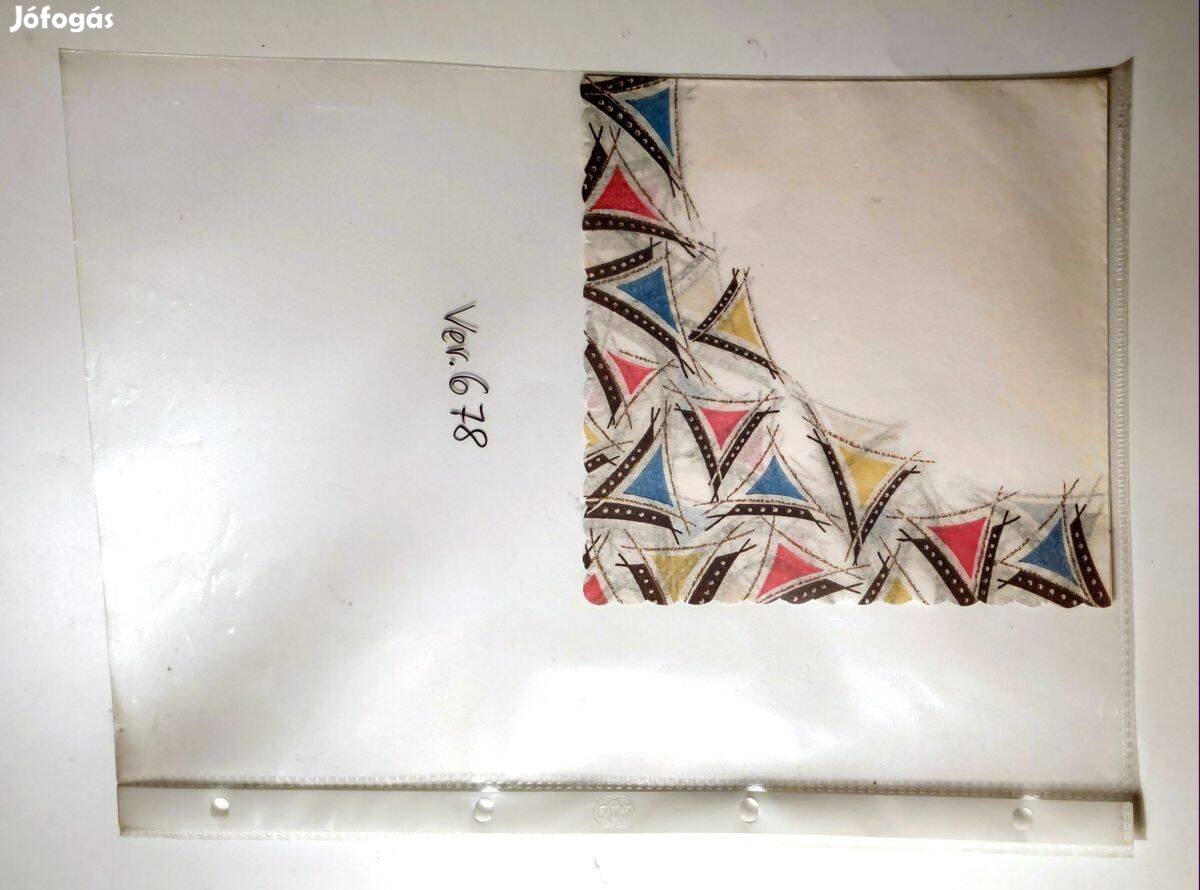 Szalvéta Ver.678 papír retró