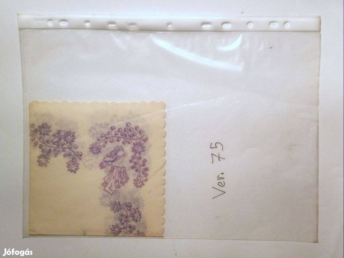 Szalvéta Ver.75 papír retró