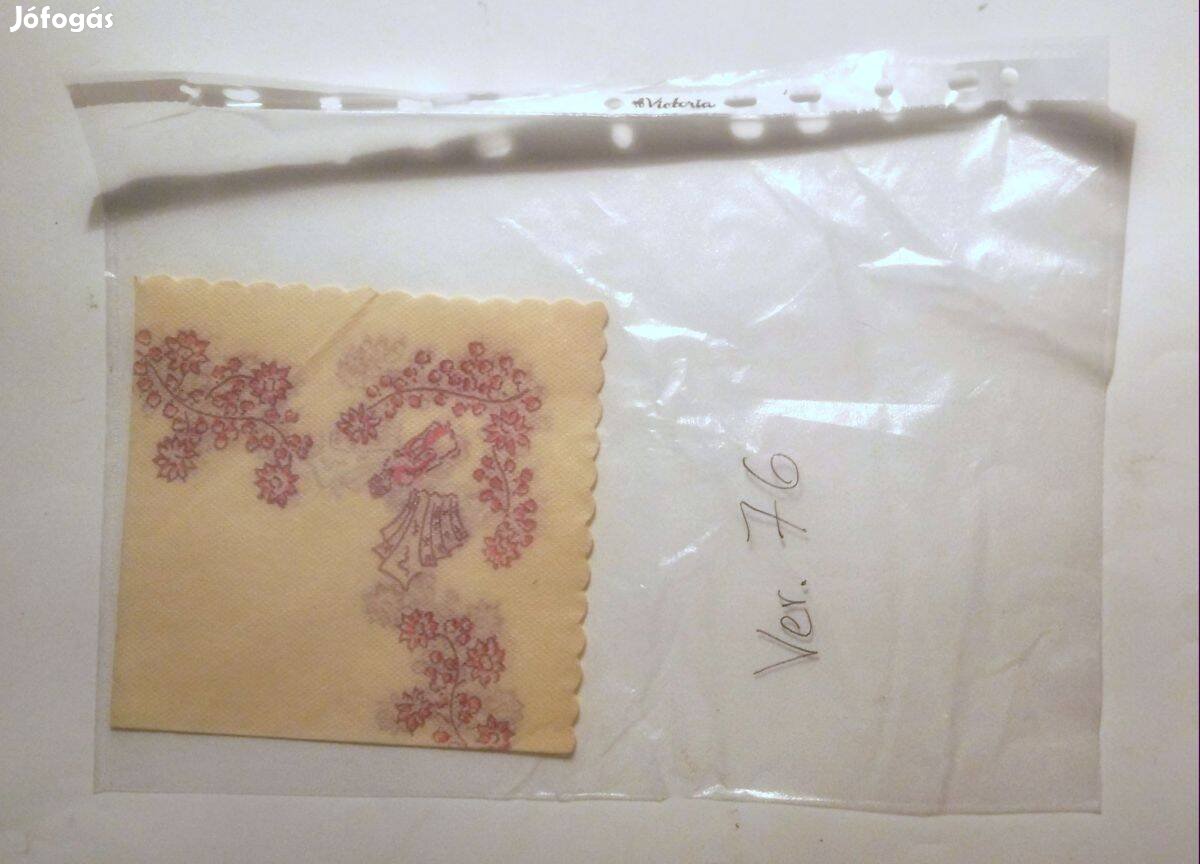 Szalvéta Ver.76 papír retró