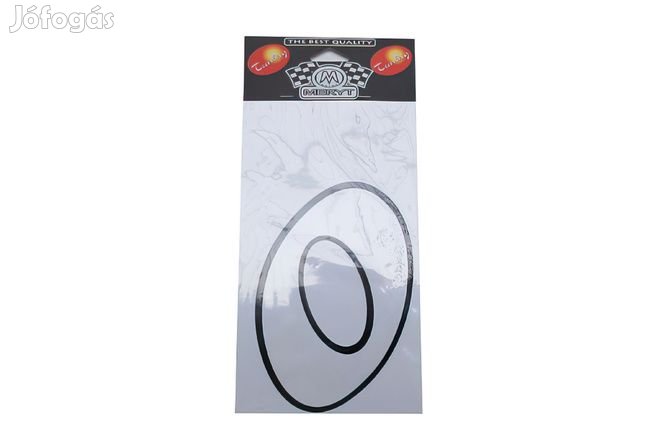 Szám matrica 0 fehér 13cm