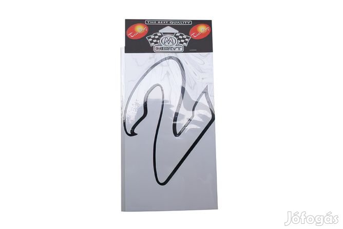 Szám matrica 2 fehér 13 cm