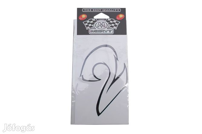 Szám matrica 2 fehér 9cm