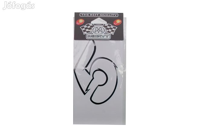 Szám matrica 5 fehér 9cm