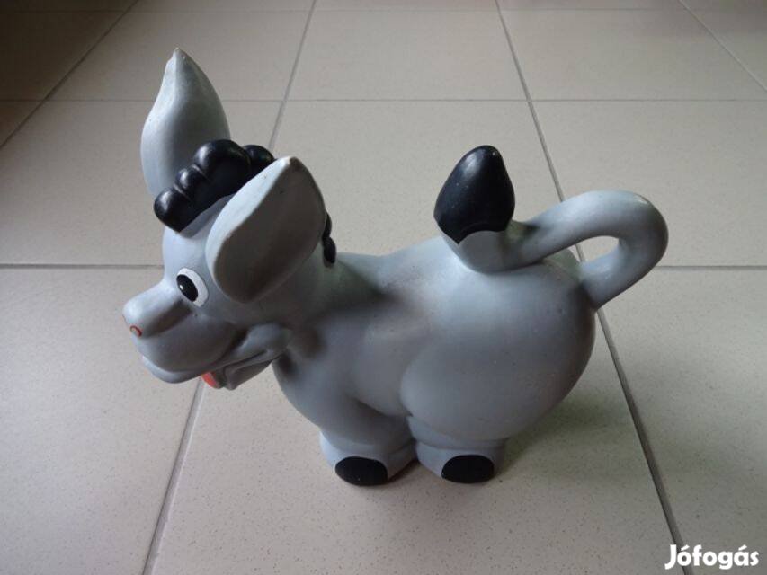 Szamárpersely kerámia, aprópénz gyűjtéshez vagy másra csak