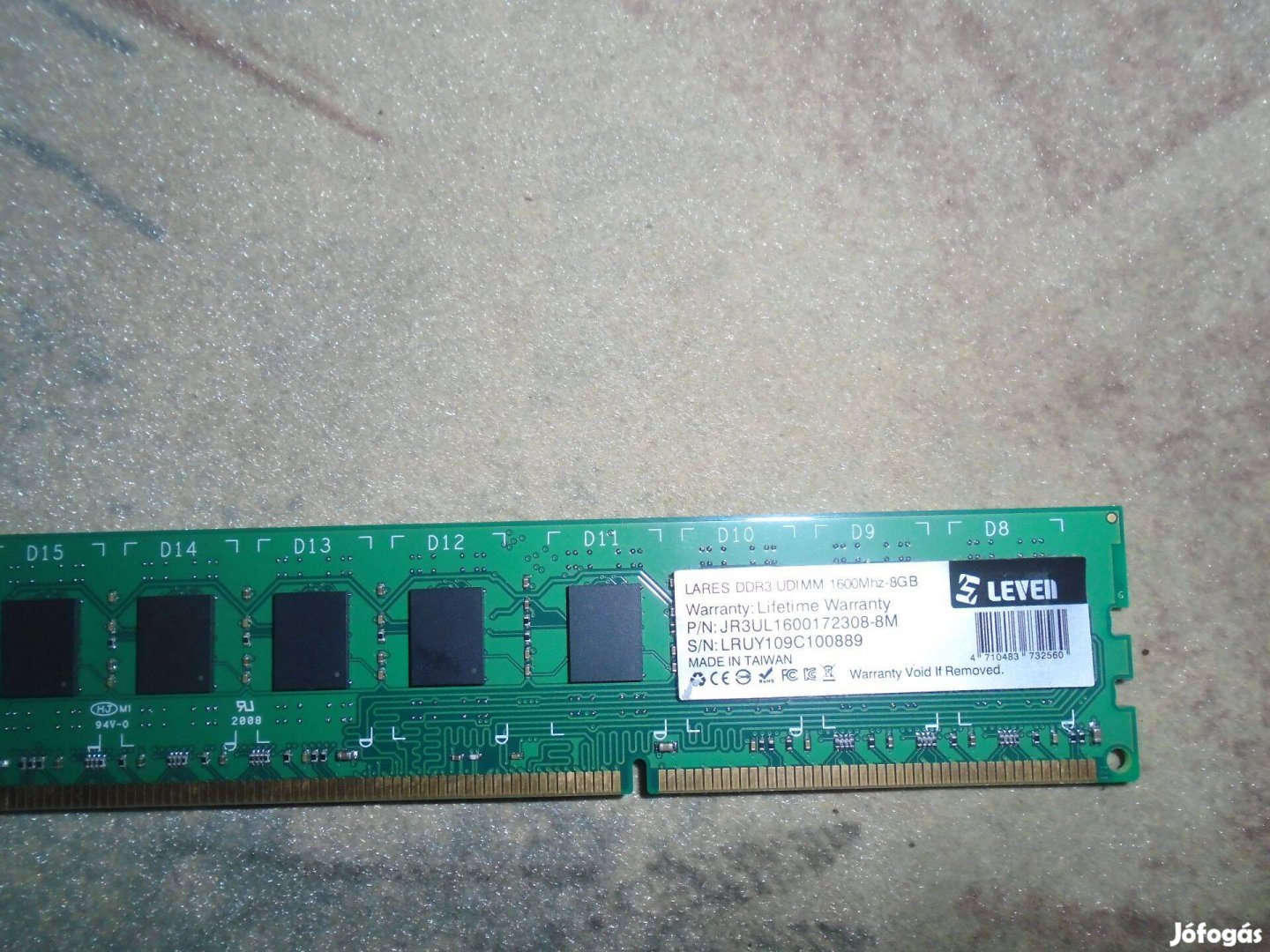 Számítógép 8 GB DDR3 1600MHz Ram