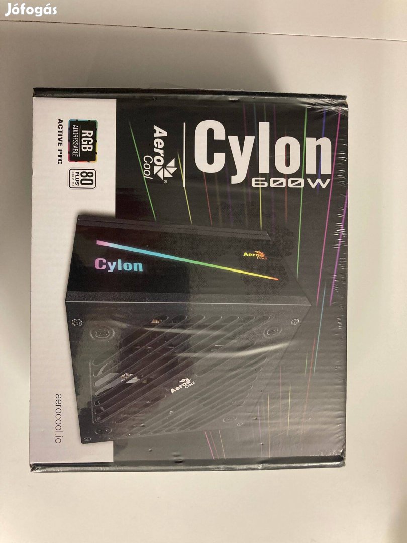 Számítógép tápegység - Aerocool Cylon RGB 600W 80+
