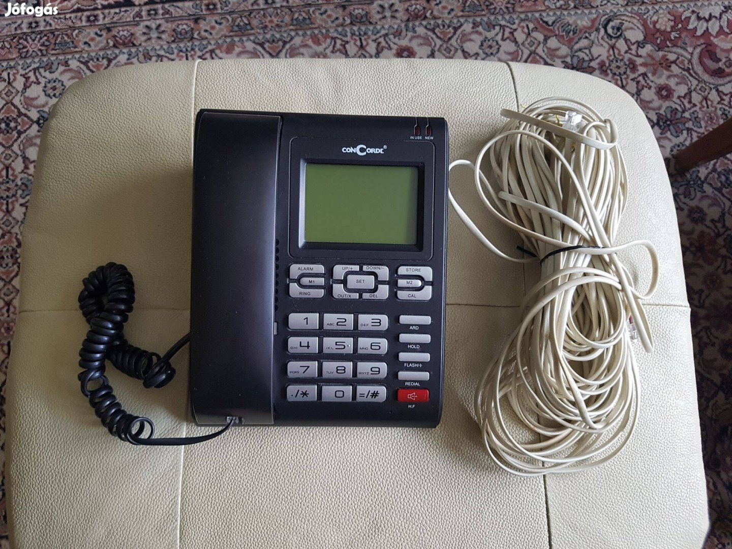 Számkijelzős digitális vezetékes telefon iker dugalj Concorde-6025CID