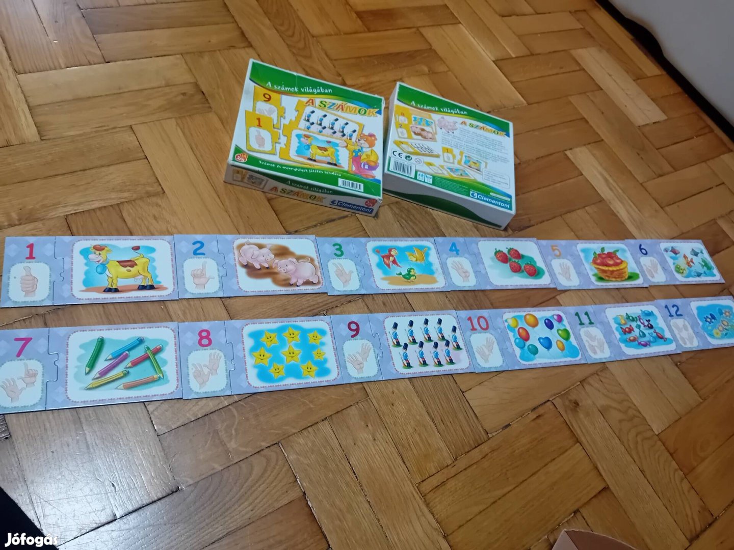 Számtanuló társajáték Clemention 3-5 éves, puzzle