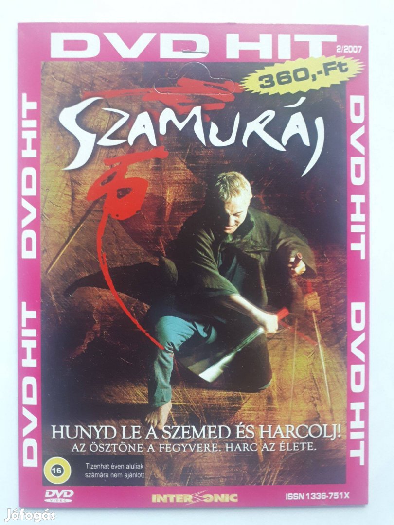 Szamuráj - papírtokos DVD (posta 255 Ft)