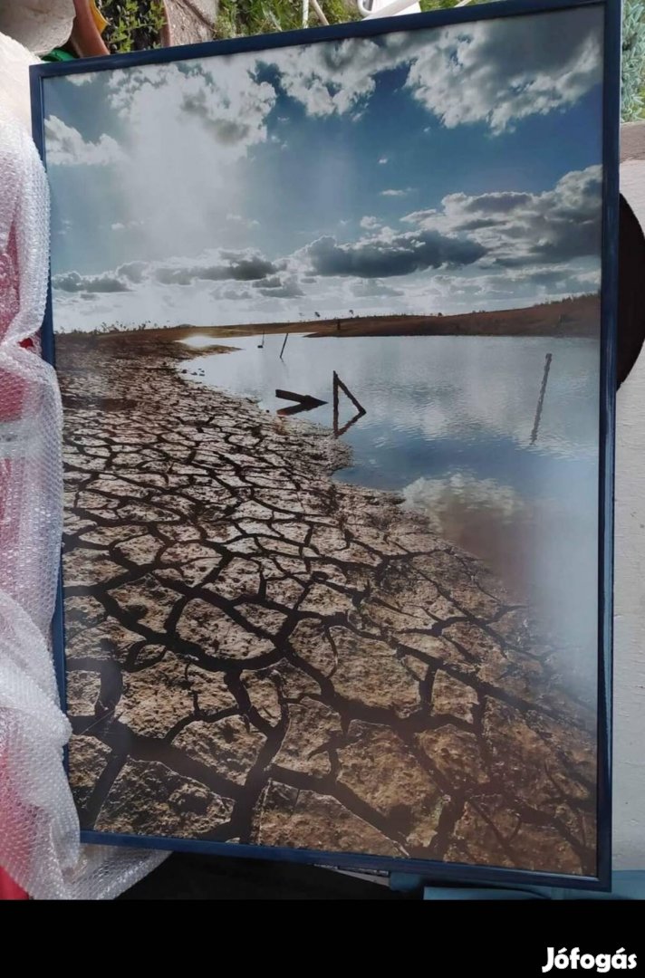 Száraz tó kép kerettel
