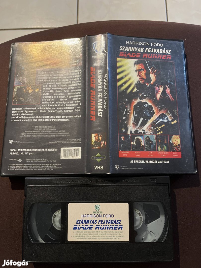 Szárnyas fejvadász vhs kistok scifi