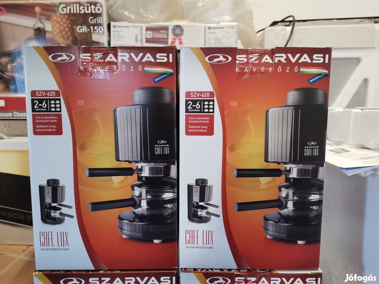 Szarvasi SZV-620 fekete kávéfőző 1 év garanciával eladó