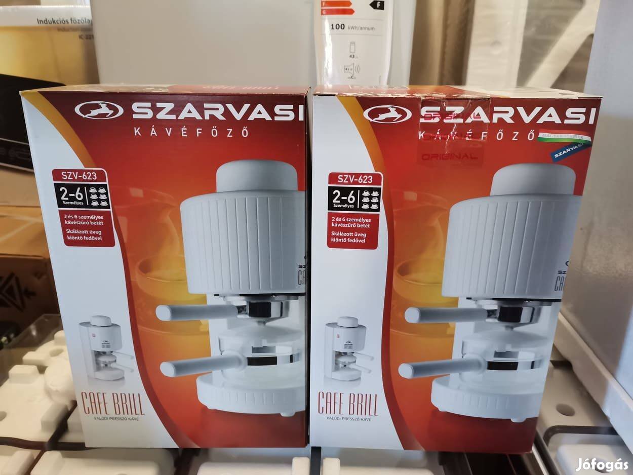 Szarvasi SZV-623 fehér kávéfőző 1 év garanciával eladó
