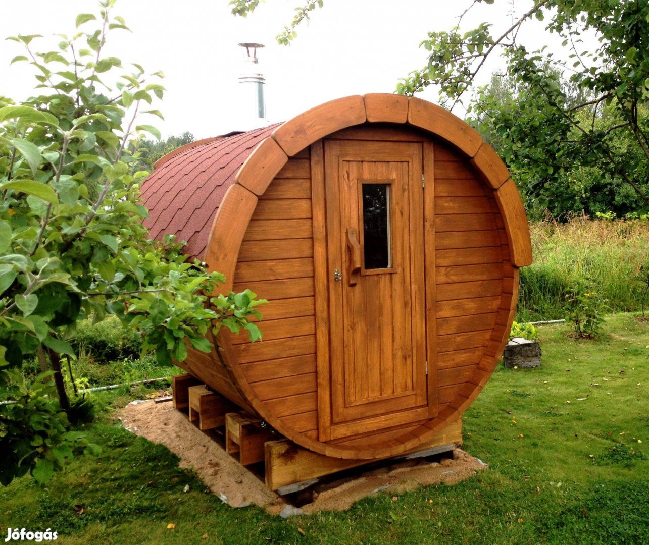 Szauna - Hordószauna 2,5m Lahti