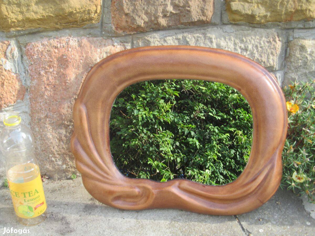 Szecessziós bőr tükör