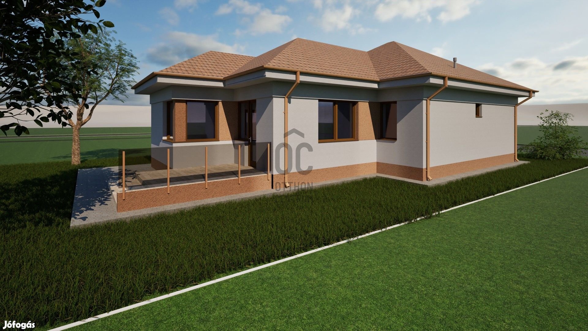 Széchenyi-kert szívében 446 m2-es építési telek, bontandó