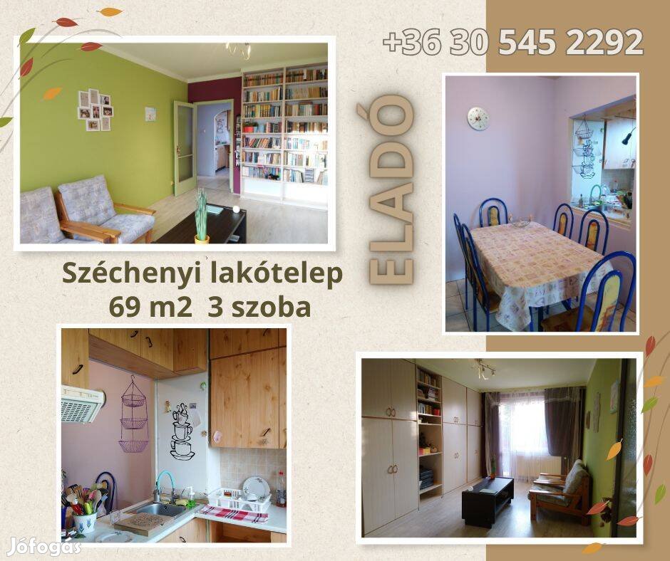Széchenyi lakótelep 3 szobás