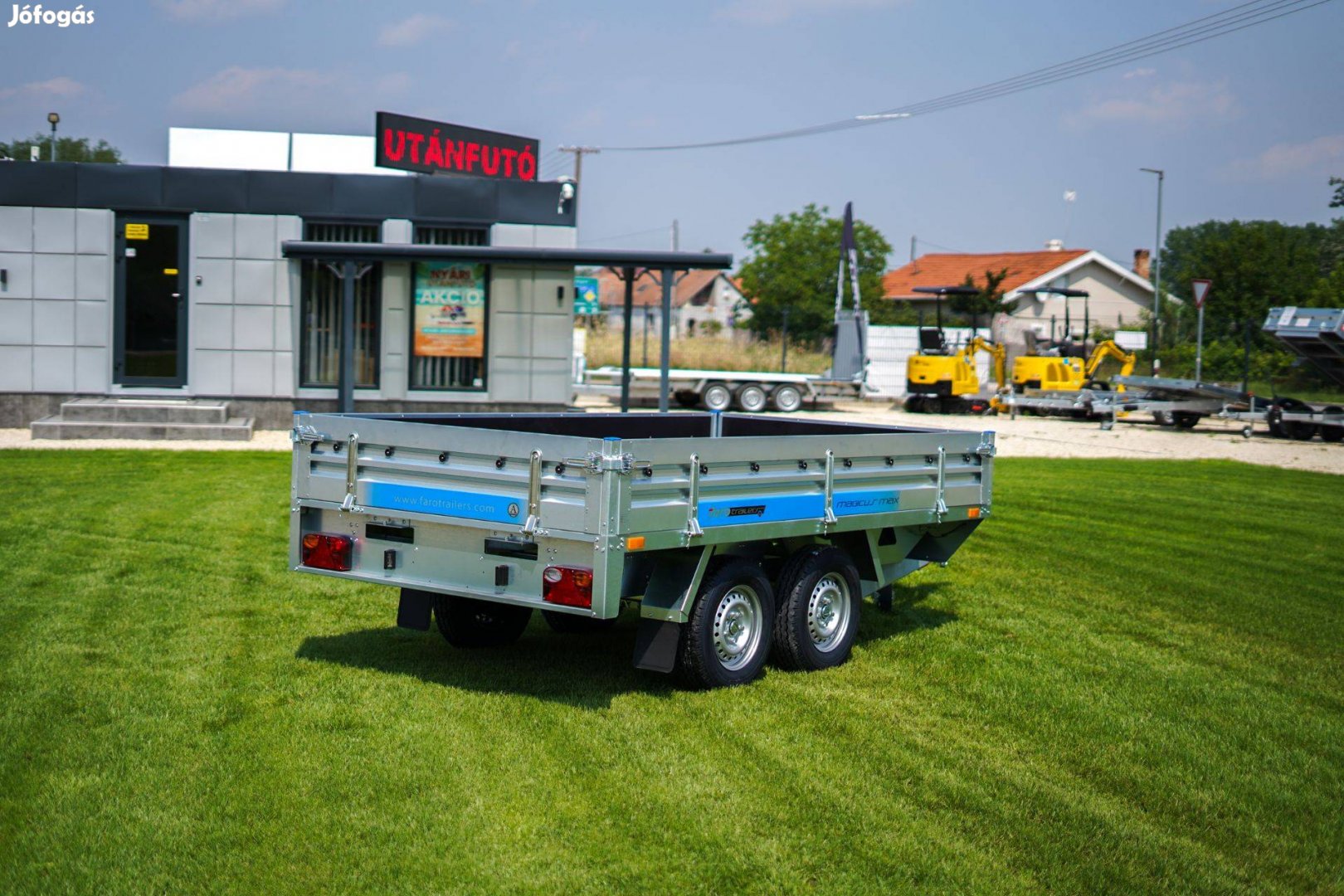 Szegeden új 2700 kg-os utánfutó eladó! 3 óra alatt rendszámmal