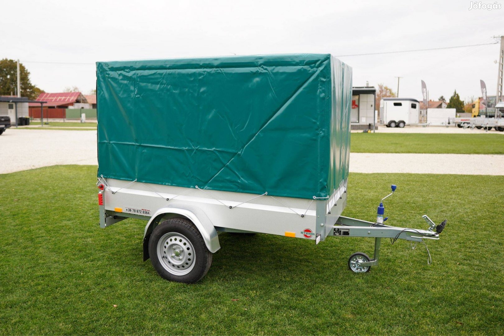 Szegeden új német Stema ponyvás utánfutó +rendszám akciósan 557.000 Ft