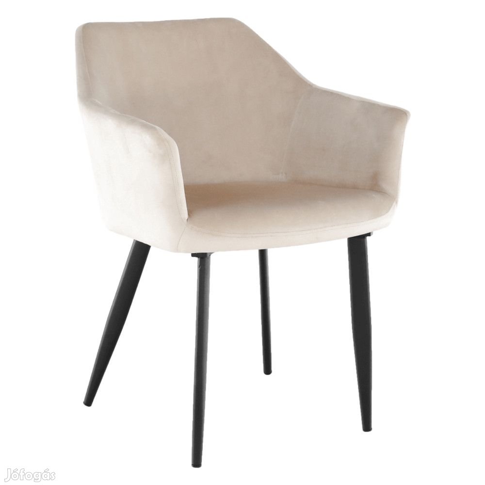 Szék, szövet bézs/fekete lábak, ODOVEL