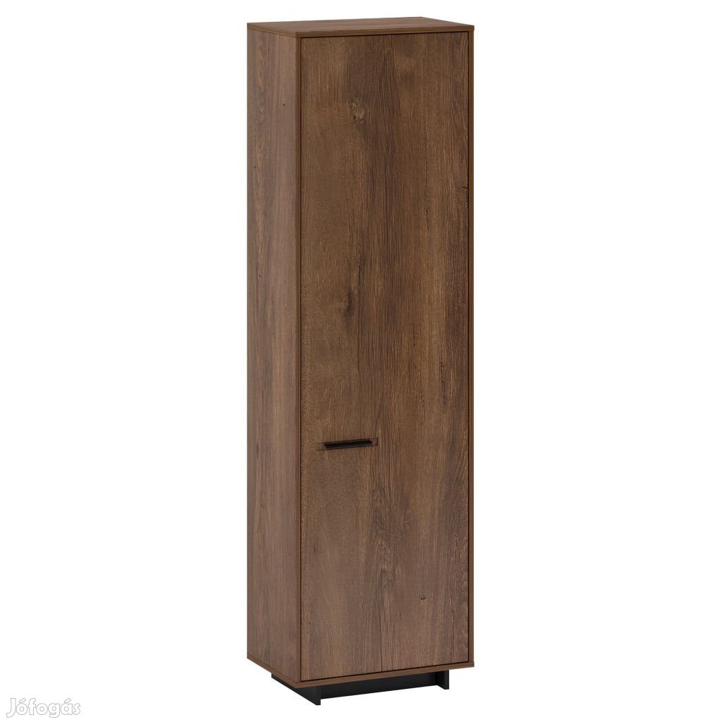 Szekrény, bolzano tölgy/fekete, jobbos, DELIS V2