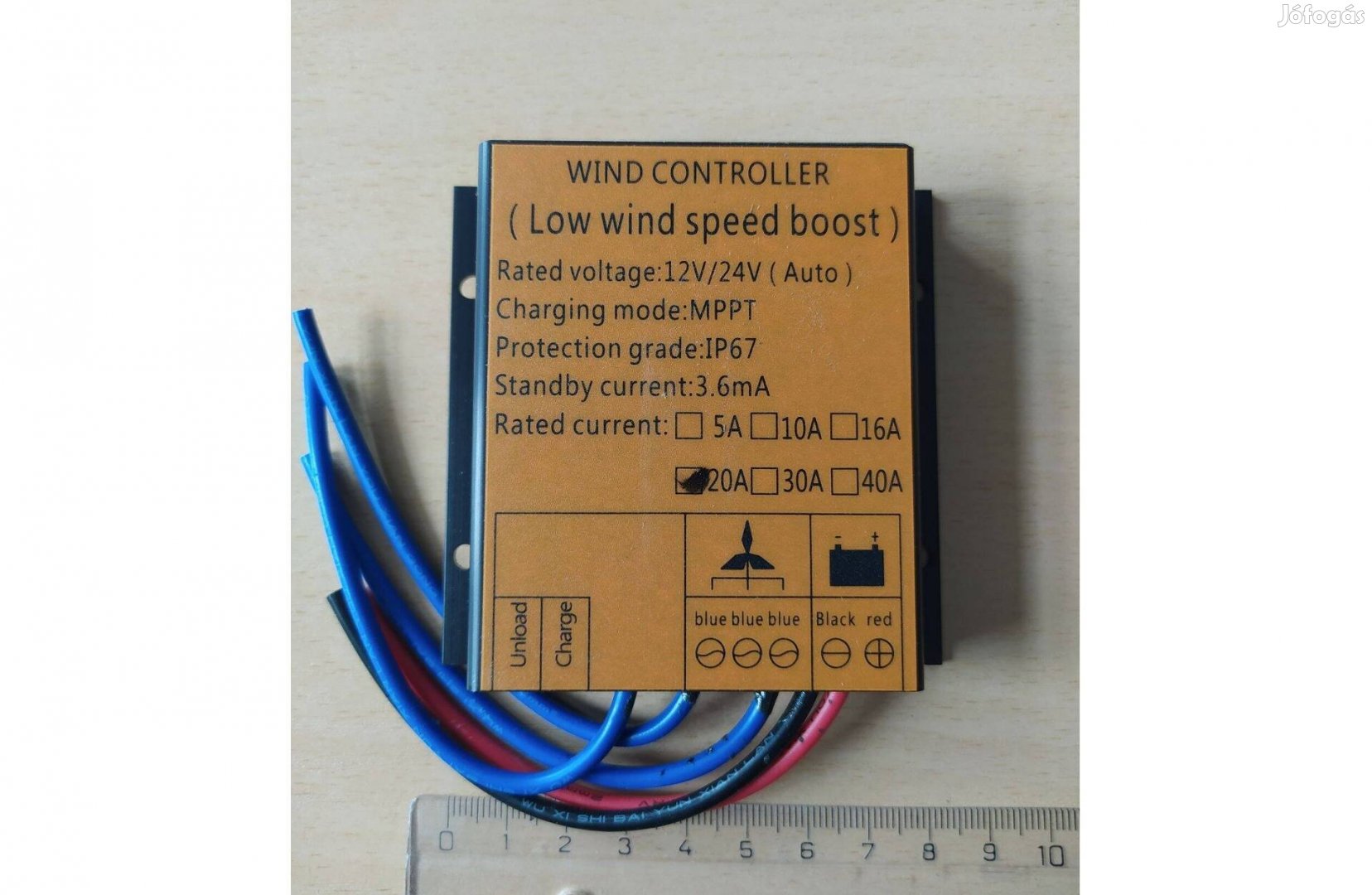 Szélgenerátor vezérlő, wind charge controller, napelem,megújuló