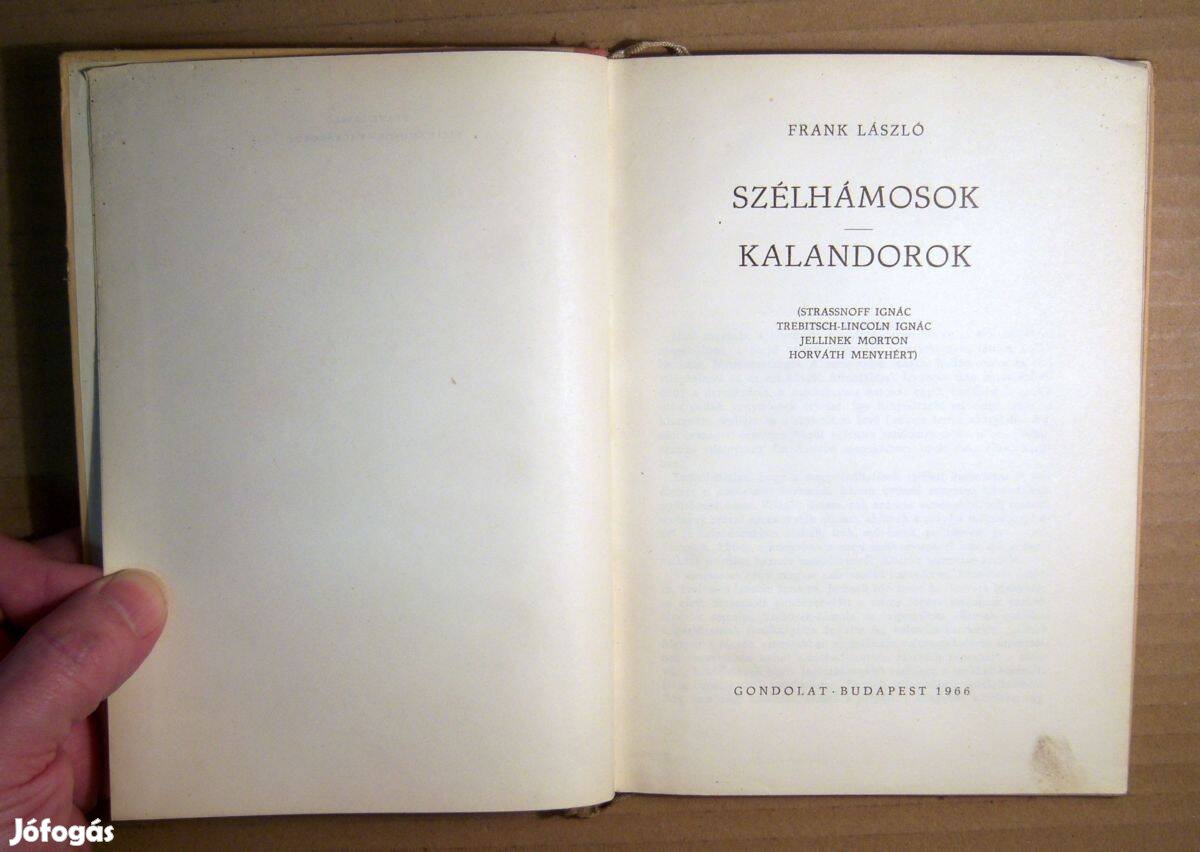 Szélhámosok - Kalandorok (Frank László) 1966 (8kép+tartalom)
