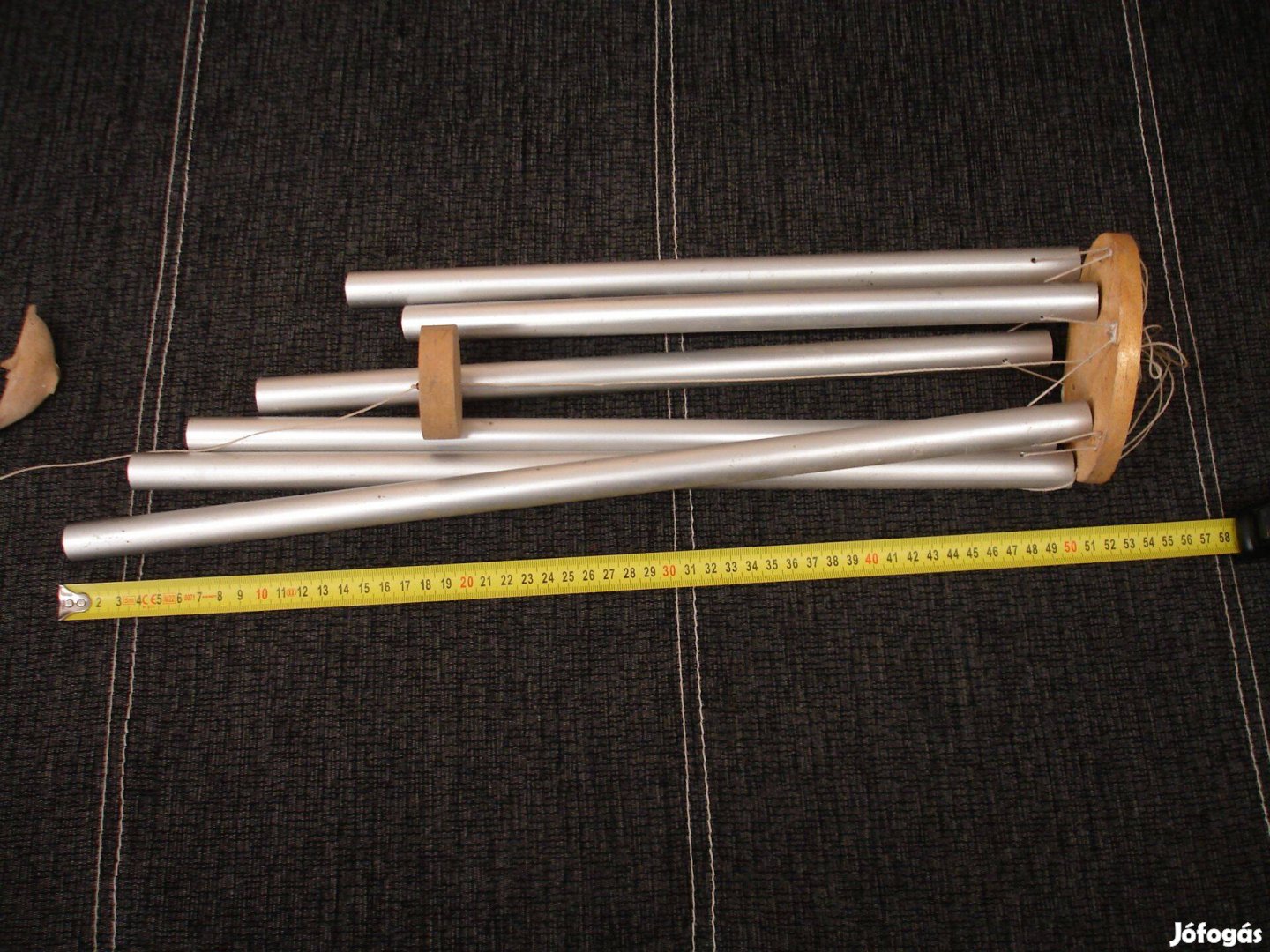 Szélharang kültéri dekoráció 50 cm alumínium csöves