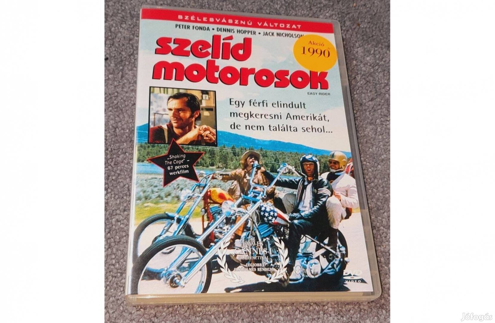 Szelíd motorosok DVD (1969) Easy Rider Feliratos magyar kiadás karcmen