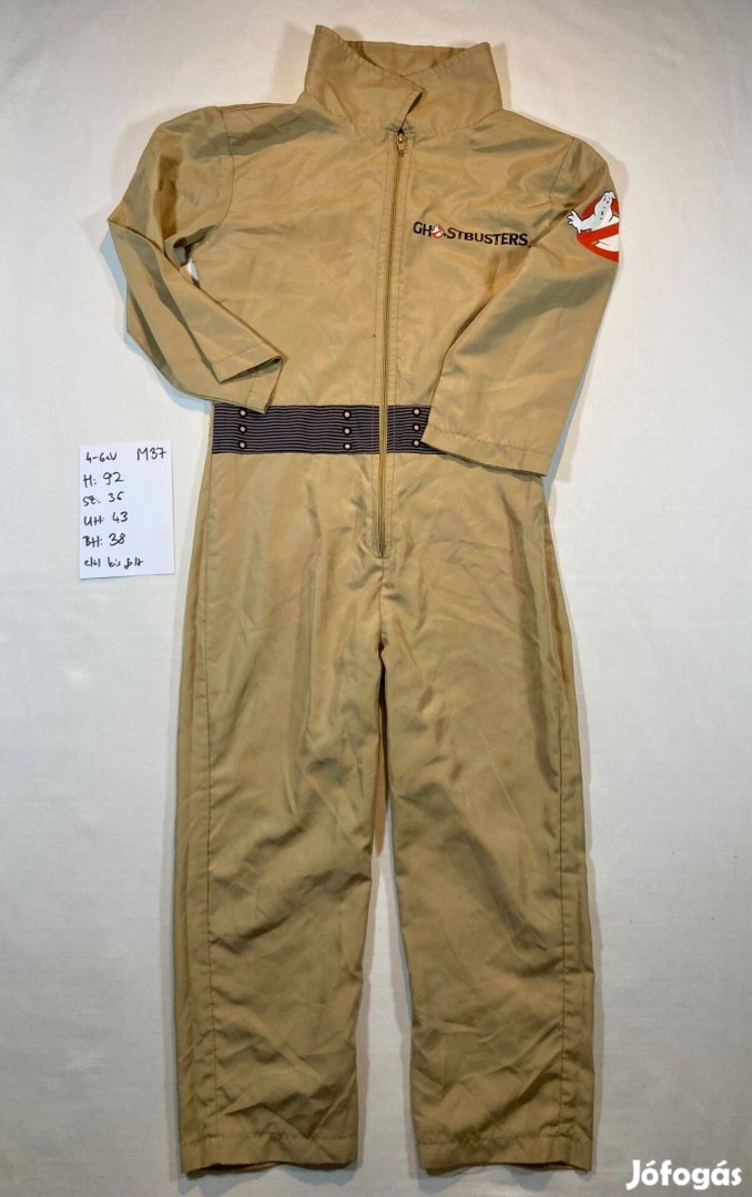 Szellemírtók jelmez, Ghostbusters jelmez 4-6 év M37