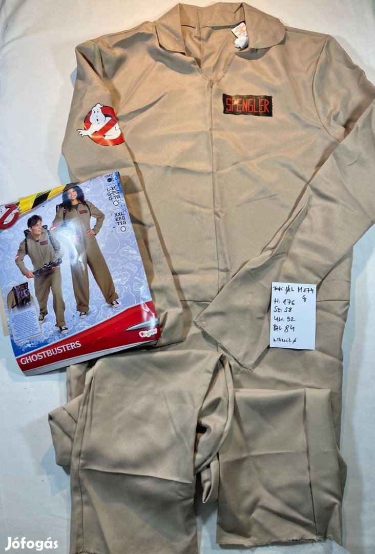 Szellemírtók jelmez, Ghostbusters jelmez, felnőtt jelmez