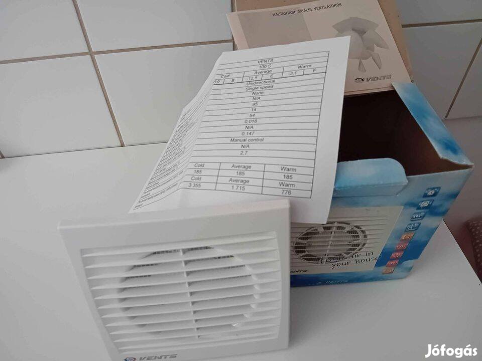 Szellőztető ventilátor (fürdő, wc)