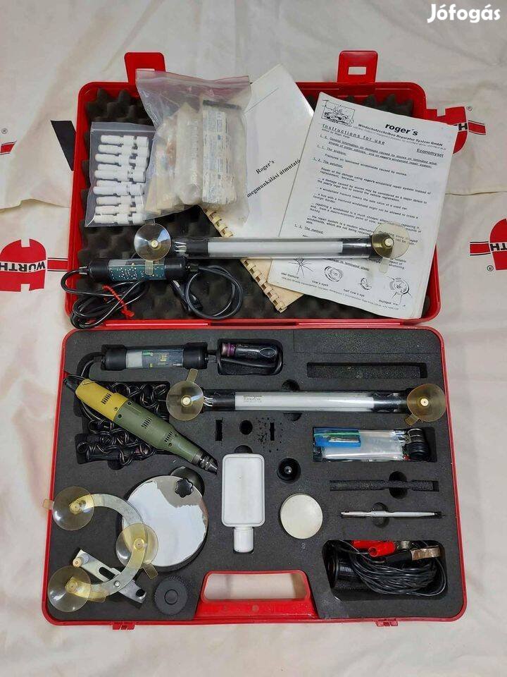 Szélvédő javító táska, kőfelverődés javító készlet eladó